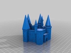 özelleştirilmiş Ortaçağ kale jeneratör binalar yapılar 3d print model - Mito3D
