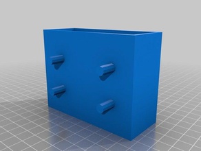 my customized holder 4-peg pegboards cell phone organization 3d print model - Mito3D