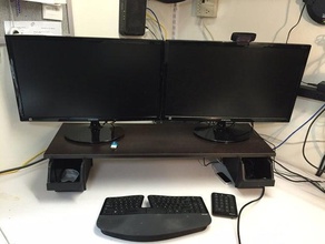 best monitor stand ever computer accessories accessory desk furniture office organization organizer storage 3d print model - Mito3D