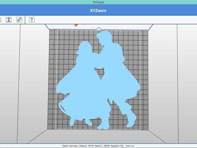 disney 3d couples silhouettes art 3D print model - Mito3D