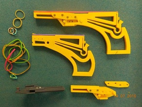 pistolet &agrave &eacutelastique -g2 - bande de caoutchouc arme à feu les jouets jeux élastique 3d print model - Mito3D