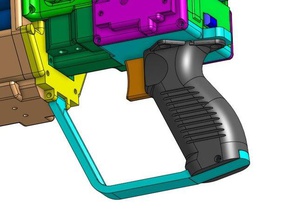 fdl-1 ergonomic handle trigger toys games 3d print model - Mito3D