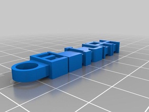 elijah keychain organization customized 3d print model - Mito3D