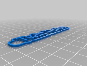twin turbo text color 2 keychains customized 3d print model - Mito3D