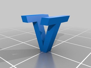 tv Zeichen logos angepasst 3d print model - Mito3D