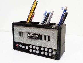 pen holder mesa boogie office amplifier guitar music 3d print model - Mito3D