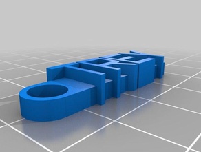 trey flat keychain organization customized 3d print model - Mito3D