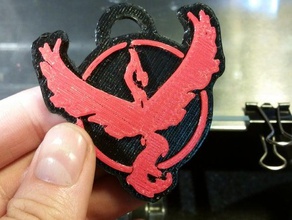 team valor badge pokemon go signs logos 3d print model - Mito3D