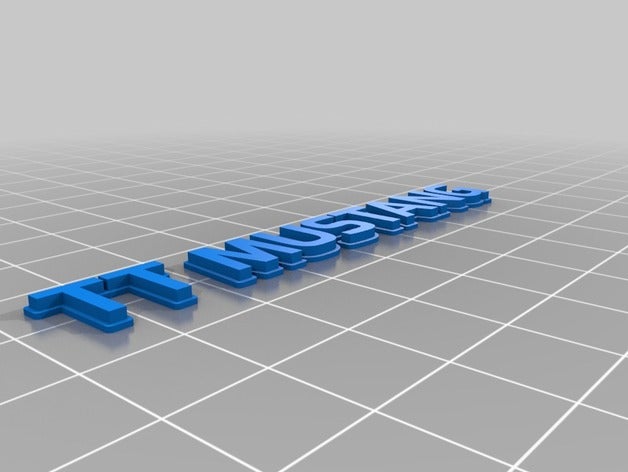 tt mustang esquerda da base 2 chaveiros personalizado 3D print model - Mito3D