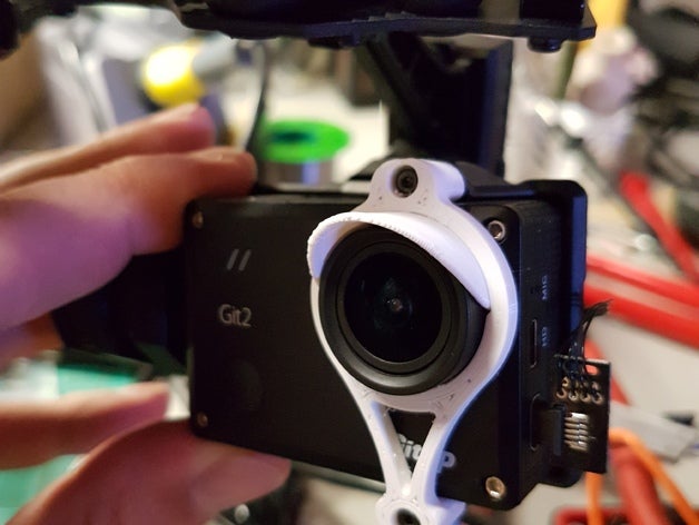 tarot t3d abrazadera gitup git2 parasol rc vehículos cardán gopro gimbal 3D print model - Mito3D