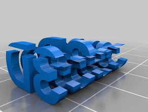 meu personalizados tofs3d letra bloco sinais logotipos 3d print model - Mito3D