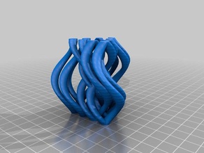 my customized twisted strands decor 3d print model - Mito3D
