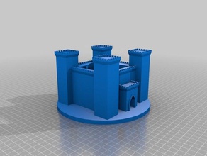 rose castle tool holders boxes 3d print model - Mito3D