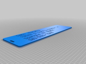 gabi neue Gepäck-label - Organisation angepasst 3d print model - Mito3D