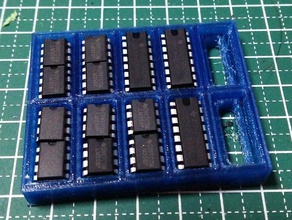 ic16pin&8pincase elettronica 3d print model - Mito3D