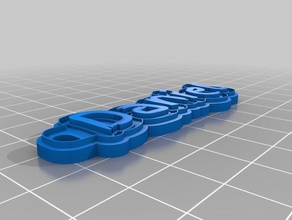 keychain daniel keychains customized 3d print model - Mito3D