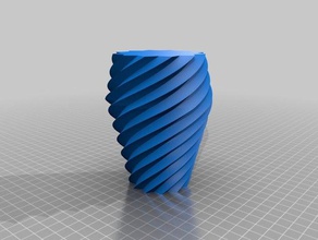 sinueuses de vase l'art 3d print model - Mito3D