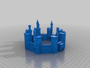 large fortress buildings structures customized 3d print model - Mito3D