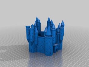 la forteresse de beaucoup tourelles des bâtiments les structures personnalisé 3d print model - Mito3D