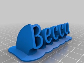 becca office customized 3d print model - Mito3D