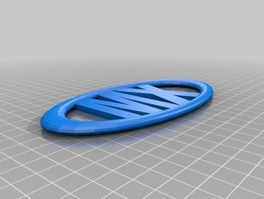 mx-logo, oval, 21 Zeichen logos 3d print model - Mito3D