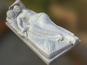 dormir reaper exploraciones las réplicas La impresión en 3d Escaneo de la belleza mazmorra del terreno griego mitología desnudo el escultura bella durmiente mujer 3d print model - Mito3D