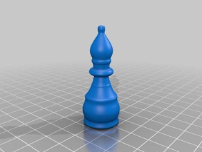 vescovo di scacchi 3d print model - Mito3D