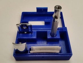 safety razor case household double edge merkur blade holder stand shave shaver shaving 3d print model - Mito3D