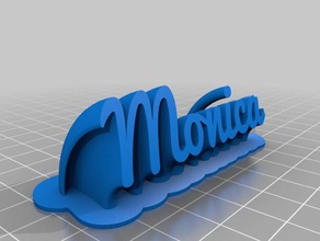monica office customized 3d print model - Mito3D