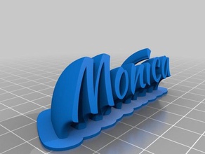 meu personalizados varrendo nome plate66 office 3d print model - Mito3D