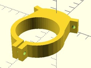 customizable mpcnc mount round tools parts 525 add-on openscad 3d print model - Mito3D