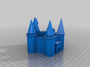 my customized medieval fortress generator 2 buildings structures 3d print model - Mito3D