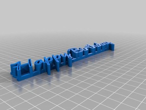 yellowtailhappybirthday sculture personalizzato 3d print model - Mito3D