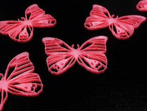 butterfly bug 9 art decoration 3d print model - Mito3D