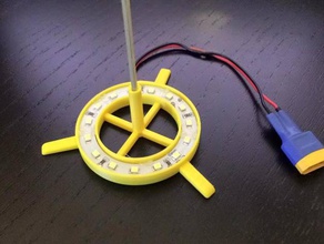 tiny whoop flag stand led ring rc vehicles 3d print model - Mito3D