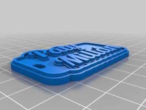 paty mill&aacuten tag llavero llaveros personalizado 3d print model - Mito3D