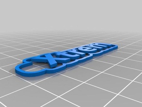 llavero xtrem txt llaveros personalizado 3d print model - Mito3D
