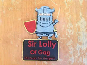 sir lolly gag giocattolo gioco accessori tutti a letto il trascinamento drago ragazzi cavaliere cavalieri shield spada 3d print model - Mito3D