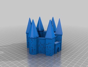 mon personnalisés forteresse médiévale du générateur des bâtiments structures 3d print model - Mito3D