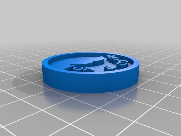 chá e café moedas emblemas personalizado 3D print model - Mito3D