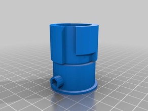 barril conector nerf hyperfire brinquedo jogo acessórios 3d print model - Mito3D