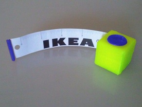 ikea tape measure household centimeter centimeters inch inches measuring ruler 3d print model - Mito3D