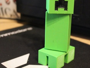 movable minecraft creeper printed one piece joints included model games 3d print model - Mito3D