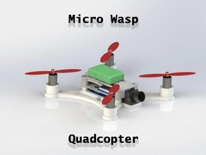 micro wasp 103mm quadcopter rc vehicles drone fpv fpvdrone fpvracing frame 3d print model - Mito3D