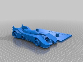 batmóvel placa 3d impressão 3d print model - Mito3D
