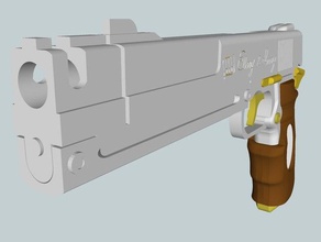 ebony ivory devil may cry props cosplay gun pistol replica weapon 3d print model - Mito3D