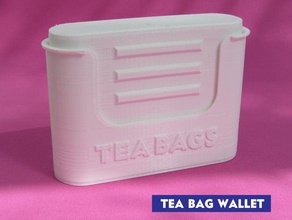 tea bag wallet kitchen dining 3d print model - Mito3D