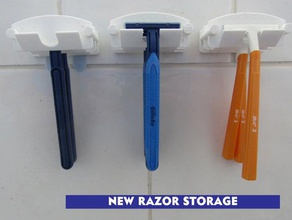 shaving razor rest bathroom accessories 3d print model - Mito3D
