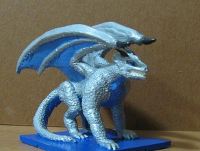 büyük ejderha minyatür oyuncaklar oyunlar dungeons dragons pathfinder rol yapma masa 3d print model - Mito3D