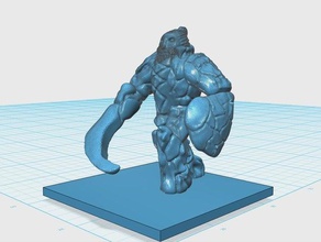 stone dwarf toys games dnd dungeons dragons earth kineticist mini miniature pathfinder tabletop 3d print model - Mito3D